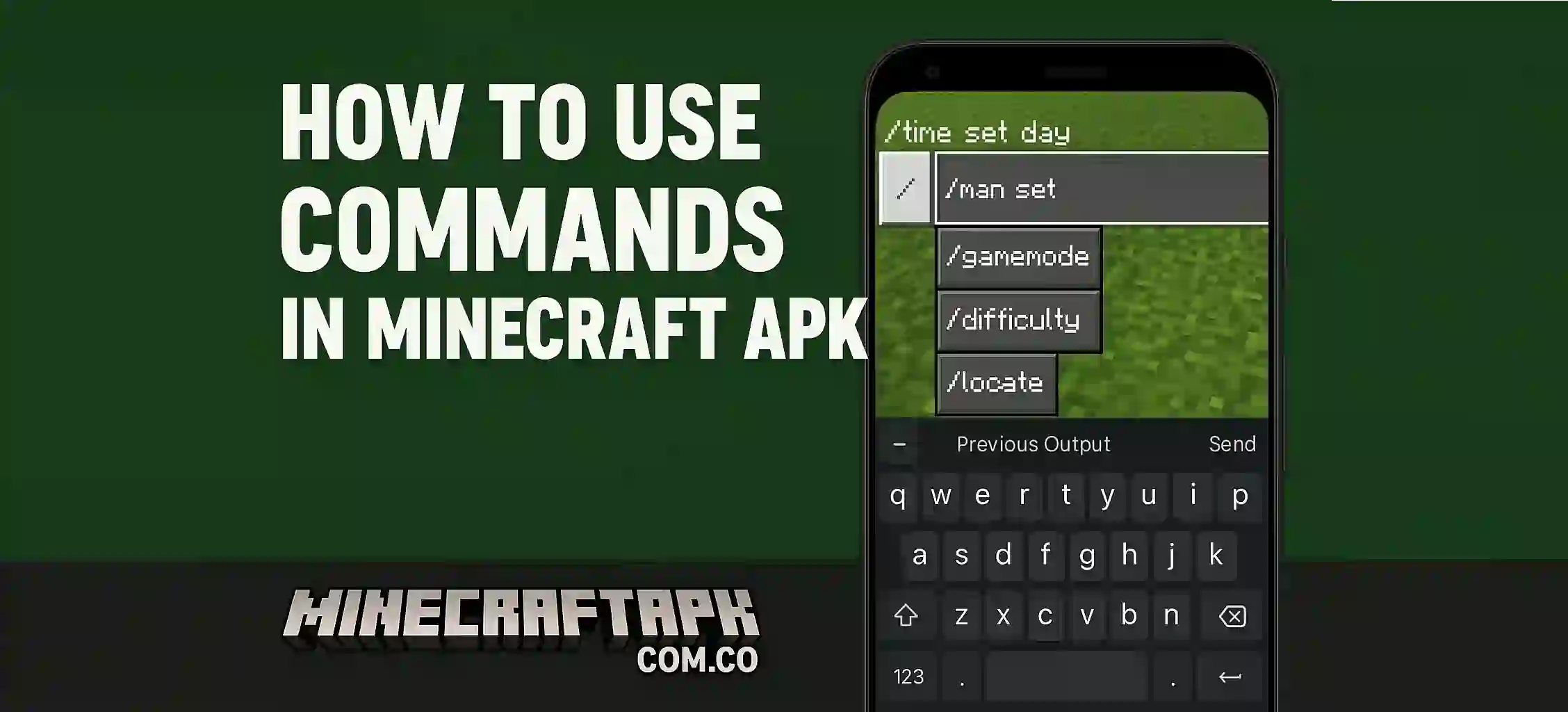 How to Use Commands in Minecraft APK